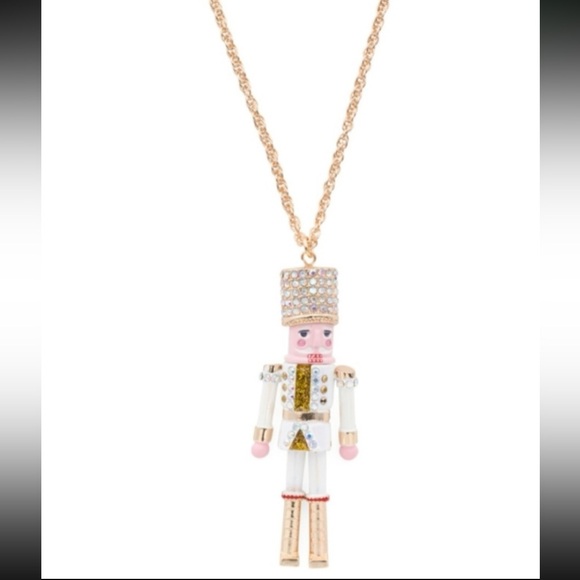 BETSEY JOHNSON SET Christmas Holiday Nutcracker Star Earrings & Necklace NEW NWT